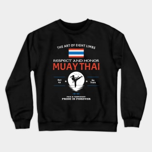 Muay Thai Fighter Girl Crewneck Sweatshirt